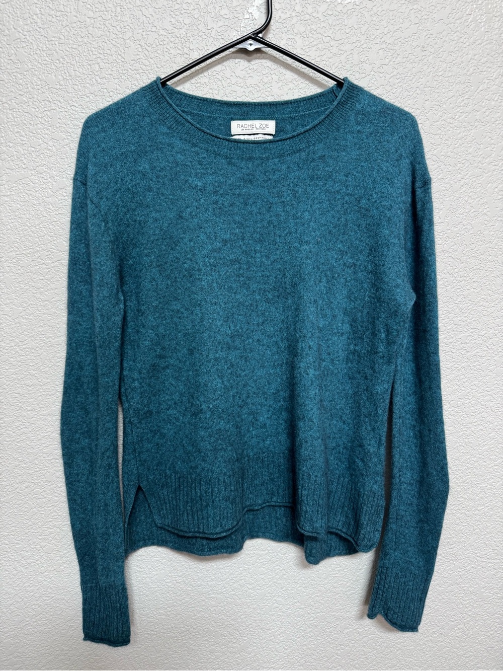 Rachel Zoe 2-Ply Cashmere Crew Neck Sweater Women’s S Blue Fall